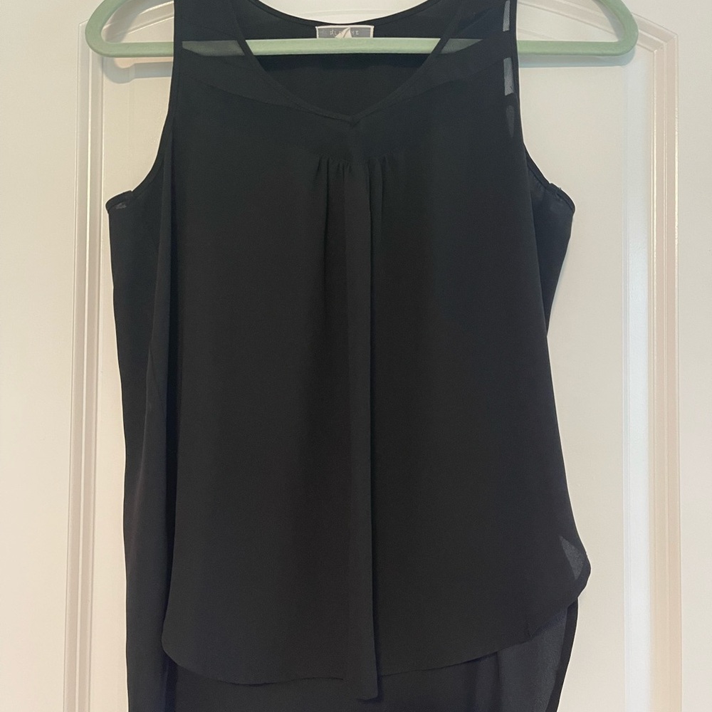Elegant Black Sleeveless Top